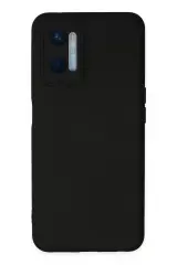 Newface Oppo A96 Kılıf Nano İçi Kadife Silikon - Siyah