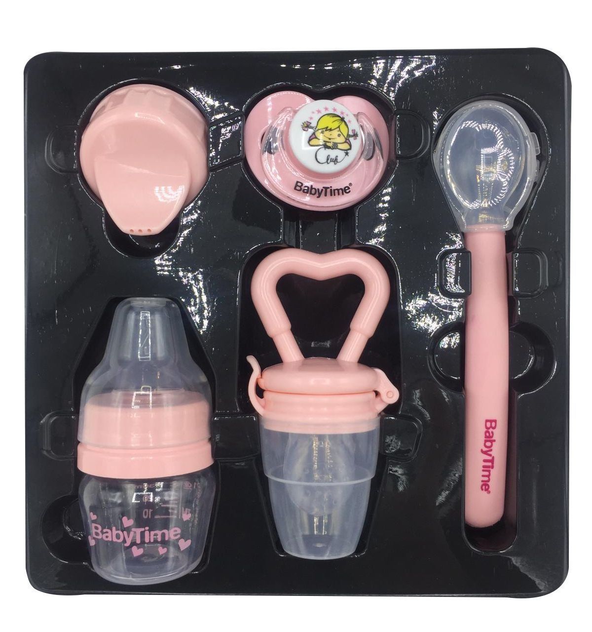 BabyTime BT513 Beslenme Seti - Pembe