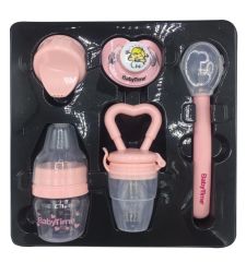 BabyTime BT513 Beslenme Seti - Pembe