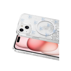 Onegif  İphone 14 Misk Simli Magsafe Kapak - Desen 3