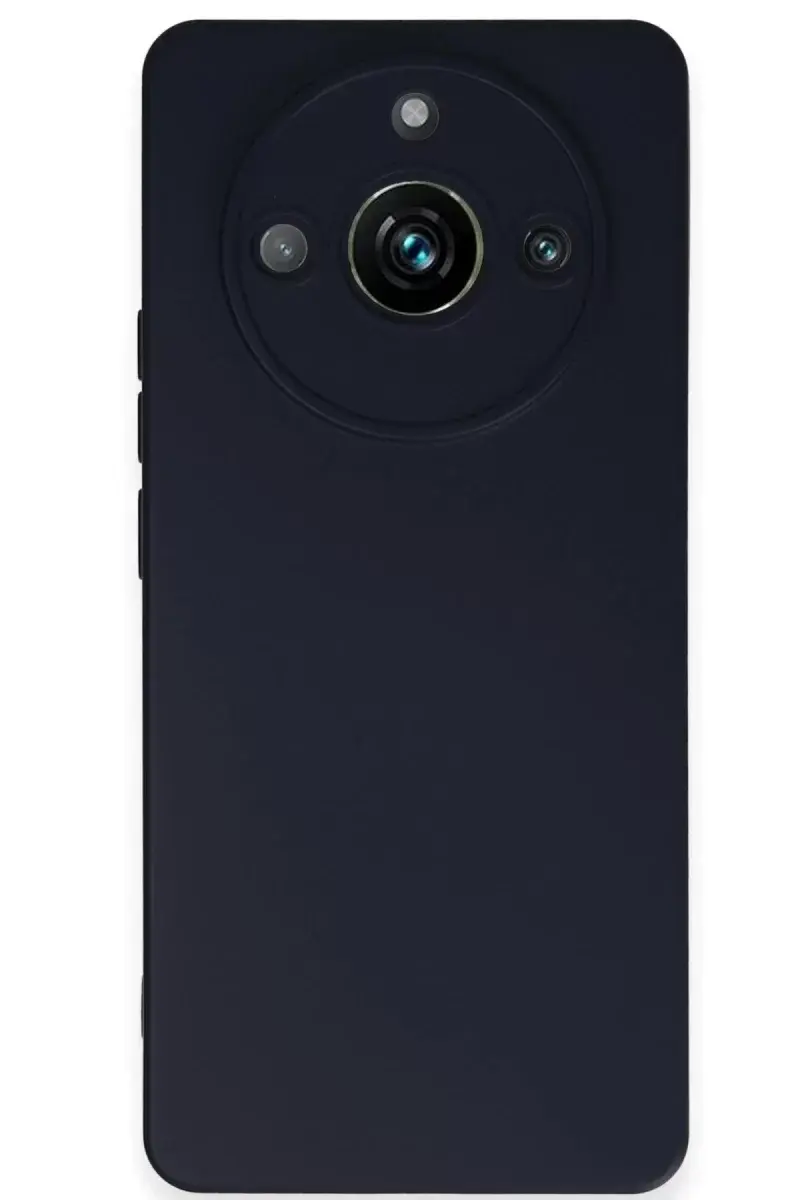 Newface Realme 11 Pro Kılıf Nano İçi Kadife Silikon - Lacivert