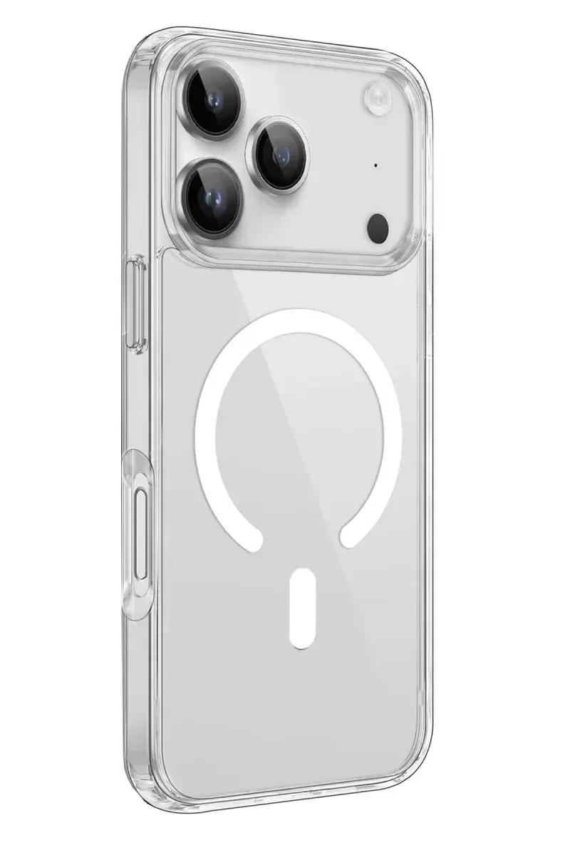 Newface İphone 17 Pro Max Kılıf Pc Real Magsafe Kapak - Şeffaf