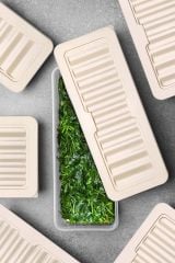 6'lı Set Freshbox Mikrodalga Ve Dipfrize Uygun Saklama Kabı Set 4 Krem