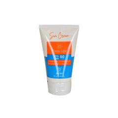 Güneş Kremi UVA UVB 50 SPF Shea Butter B5 E Vitaminli Aloe Veralı 50 ML