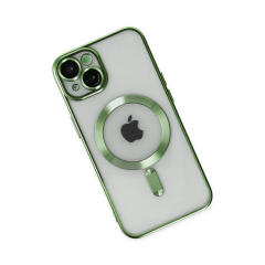 İphone 14 Kılıf Kross Magneticsafe Kapak - Koyu Yeşil