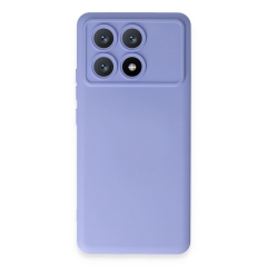 Xiaomi Poco X6 Pro Kılıf Nano İçi Kadife Silikon - Lila