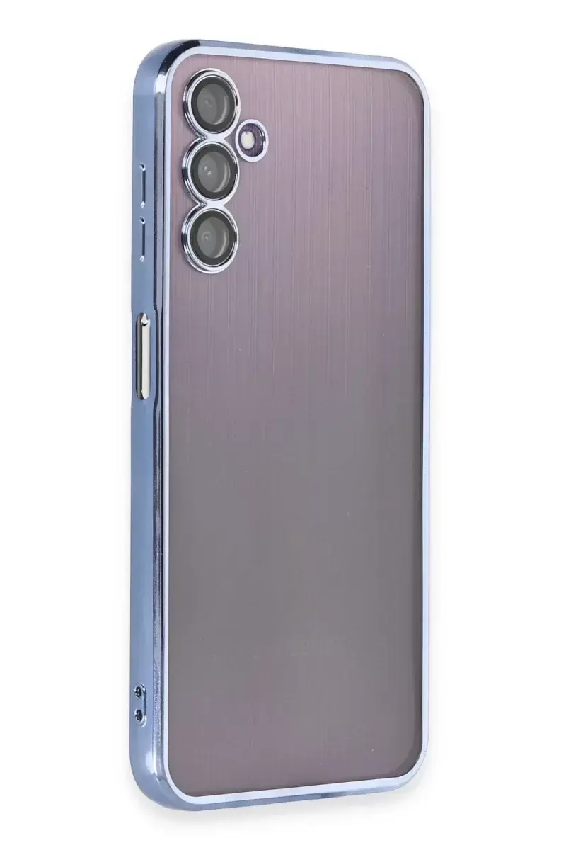 Newface Samsung Galaxy A14 4g Kılıf Razer Lensli Silikon - Açık Mavi