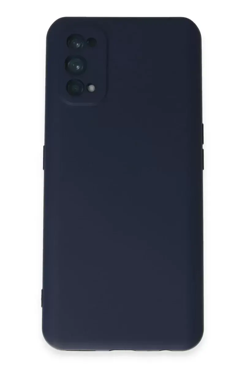 Newface Realme 7 Pro Kılıf Nano İçi Kadife Silikon - Lacivert