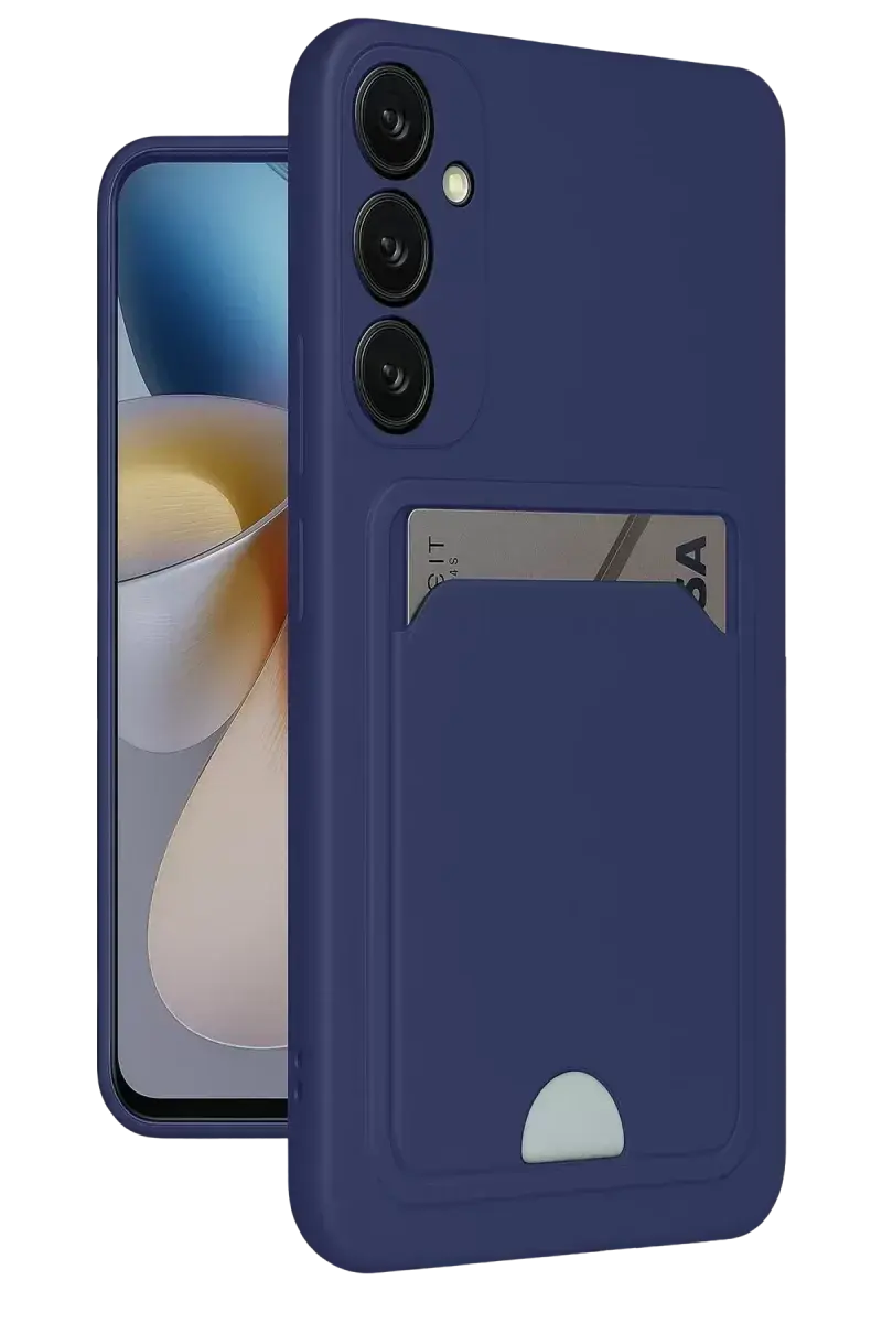 Newface Samsung Galaxy S24 Plus Kelvin Kartvizitli Silikon - Lacivert
