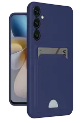 Newface Samsung Galaxy S24 Plus Kelvin Kartvizitli Silikon - Lacivert