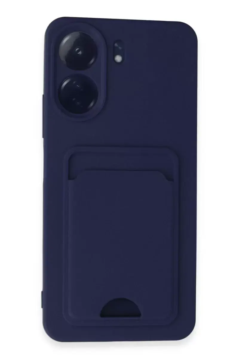 Newface Xiaomi Redmi 13c Kılıf Kelvin Kartvizitli Silikon - Lacivert