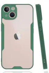 Newface Apple İphone 14 Plus Kılıf Platin Silikon - Yeşil