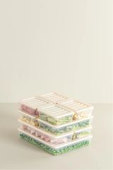 7'li Set Freshbox Mikroldaga Ve Dipfrize Uygun Saklama Kabı X1 2,4 Lt / X2 1,17 Lt / X4 0,6 Lt Krem