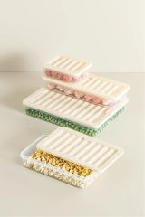 7'li Set Freshbox Mikroldaga Ve Dipfrize Uygun Saklama Kabı X1 2,4 Lt / X2 1,17 Lt / X4 0,6 Lt Krem