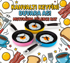 Tava Konseptli Duvar Saati