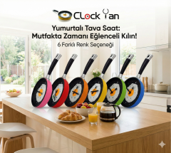 Tava Konseptli Duvar Saati