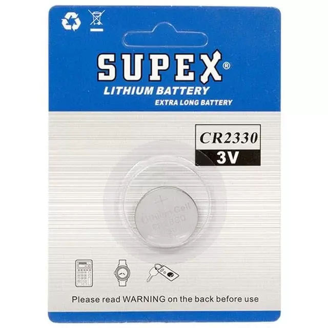 Supex Cr2330 3 Volt Lityum Pil Tekli