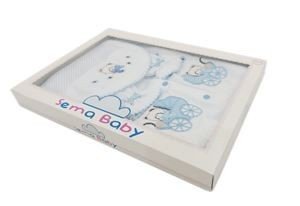 Sema Bebe 5'li Premature Puanlı Set - Açık Mavi 8682476853155