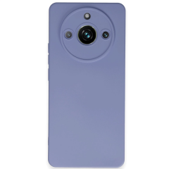 Realme 11 Pro Kılıf Nano İçi Kadife Silikon - Lila