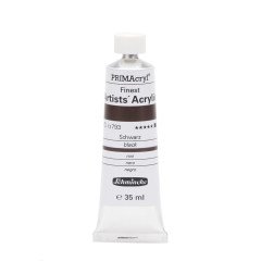 PRİMAcryl Artist Akrilik Boya - Black - 35ml - Seri 1