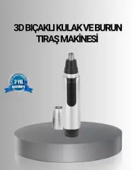 Kişisel Burun Ve Kulak Tıraş Makinesi 3d Kavisli Bıçak Ve Kompakt Tasarım
