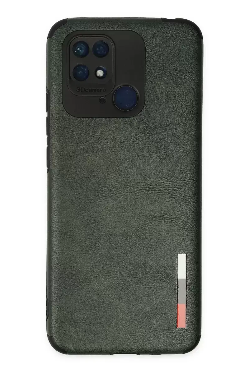 Newface Xiaomi Redmi 10c Kılıf Loop Deri Silikon - Yeşil