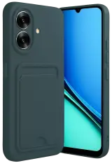 Newface Realme Note 60 Kelvin Kartvizitli Silikon - Koyu Yeşil
