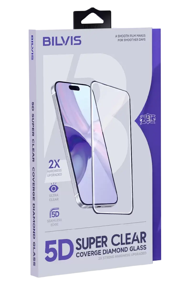 Newface Apple İphone 15 Pro Max Bilvis 5d Super Clear Diamond Cam Ekran Koruyucu
