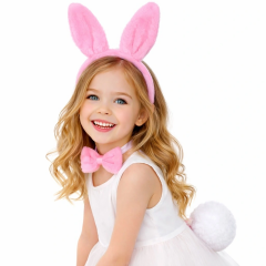 Pembe Full Tavşan Kulak Papyon Kuyruk 339lü Parti Seti