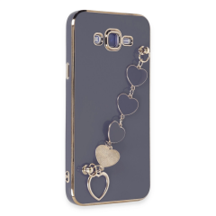 Samsung Galaxy J7 Kılıf Esila Silikon - Gri