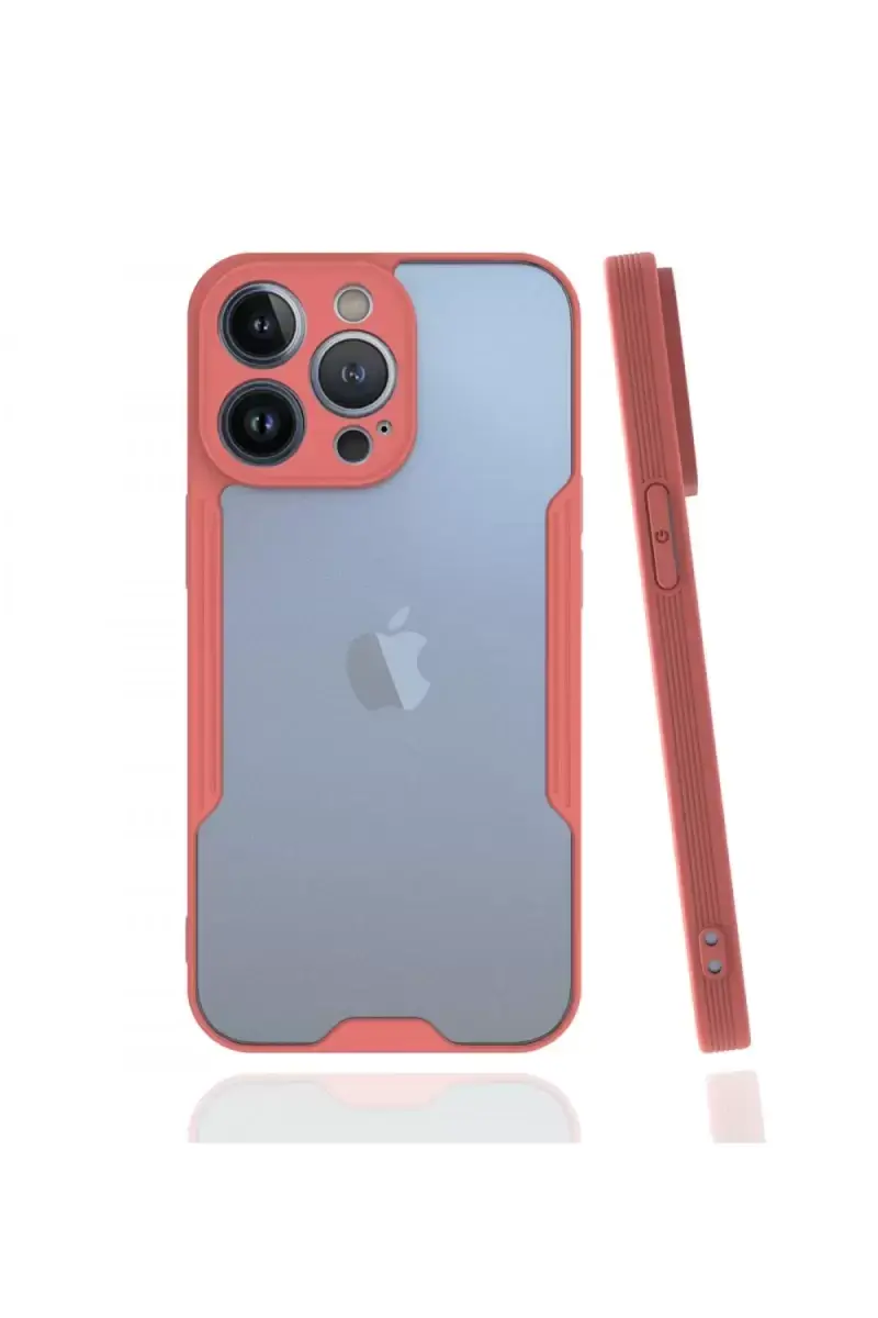 Newface Apple İphone 13 Pro Kılıf Platin Silikon - Pembe