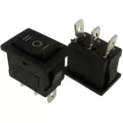 Yükseltici Anahtarı Mini Işıksız 3 Konumlu Yaylı Anahtar (on-off-on)
