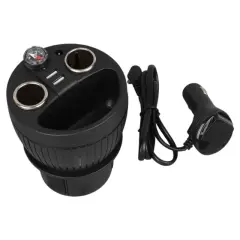 Olesson 1640 12-24v Çiftli Çift Usbli 120w 80cm Kablolu Dijital Ekranlı Araç Çakmak Çoklayıcı