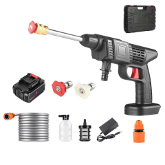 48v Şarjlı Çift Bataryalı Taşınabilir Basınçlı Oto Yıkama Bahçe Sulama Tabancası