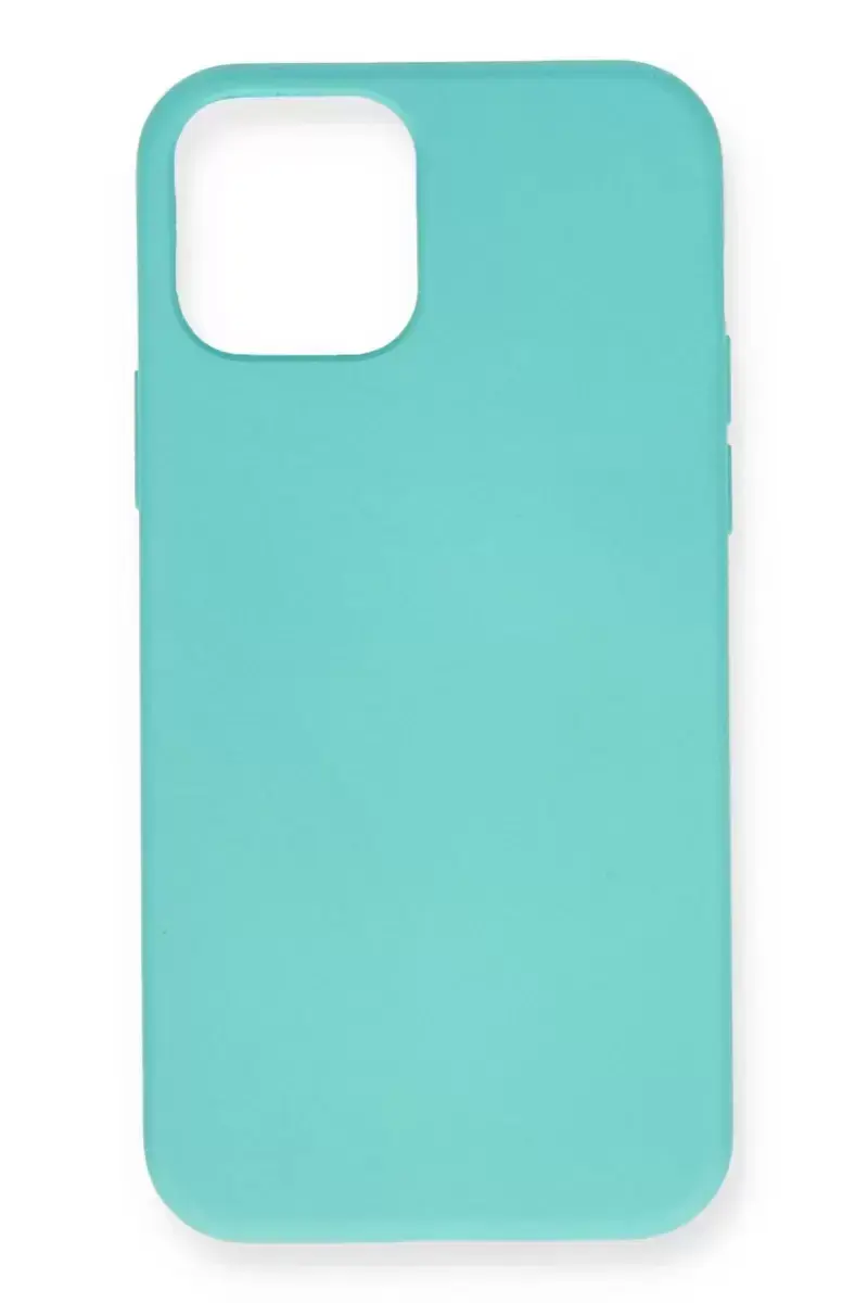 Newface Apple İphone 12 Mini Kılıf Nano İçi Kadife Silikon - Turkuaz