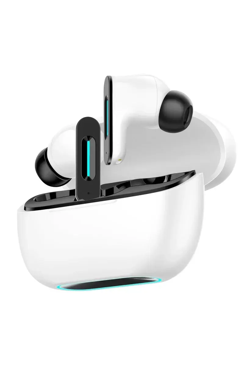 Newface Ls-518 Aktif Gürültü Engelleyici Özellikli Tws Airpods Kulaklık - Beyaz-siyah