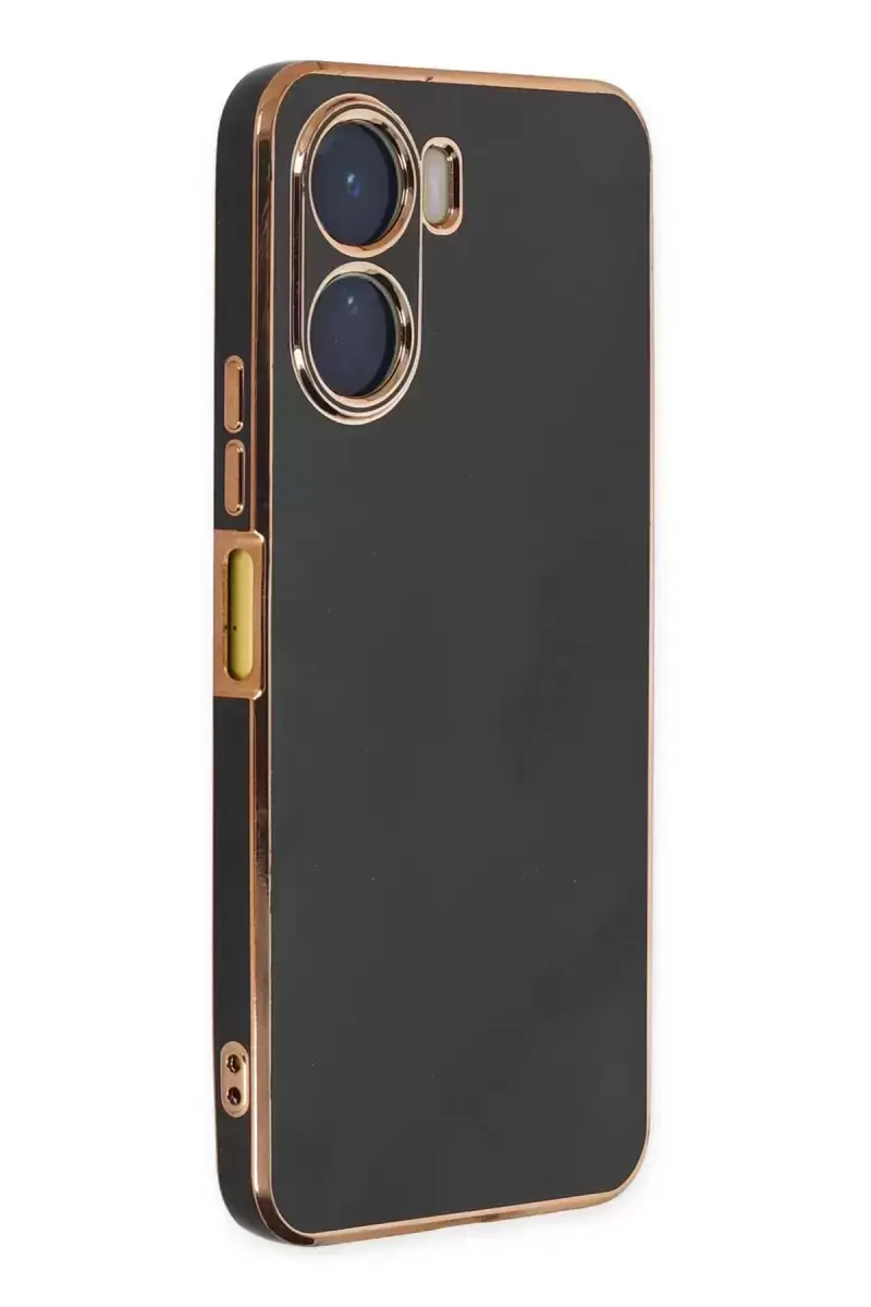 Newface Vivo Y16 Kılıf Volet Silikon - Siyah