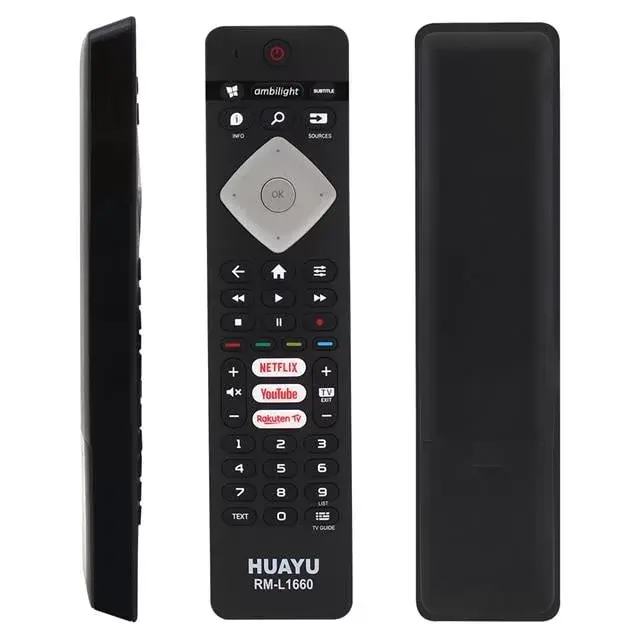 Huayu Philips Rm-l1660 Rc4498 Rc4501 Ykf291-003 Netflix-youtube-rakuten Tv Tuşlu Lcd Led Tv Kumanda (ses Komutsuz)