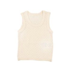 Sema Baby Sevi Jakarlı Kolsuz Atlet - Krem 2 Yaş