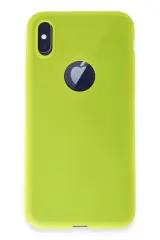 Newface İphone X Kılıf First Silikon - Parlak Sarı