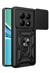 Newface Xiaomi Redmi Note 15 4g Pars Lens Yüzüklü Silikon - Siyah