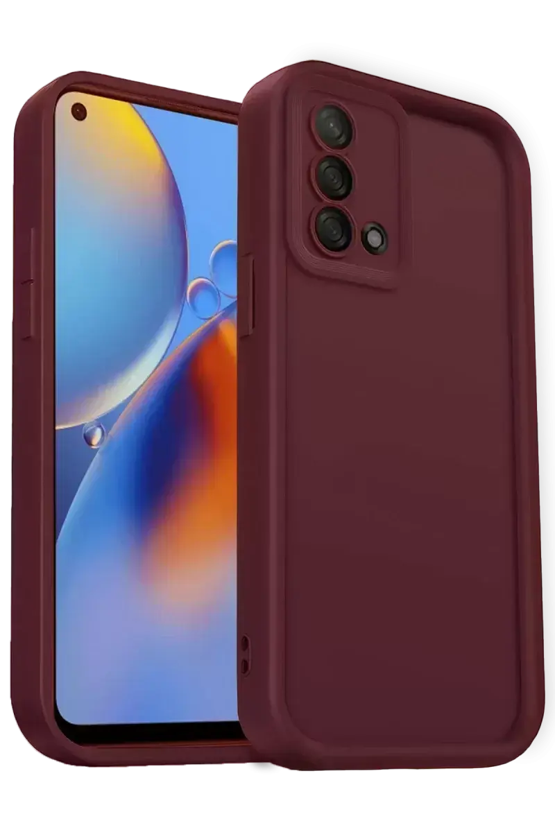 Newface Oppo A74 4g Kılıf Viera Silikon - Bordo