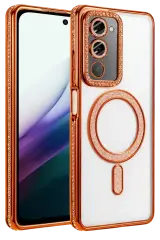 Newface Xiaomi Redmi 15 4g Joke Simli Magneticsafe Kılıf - Turuncu