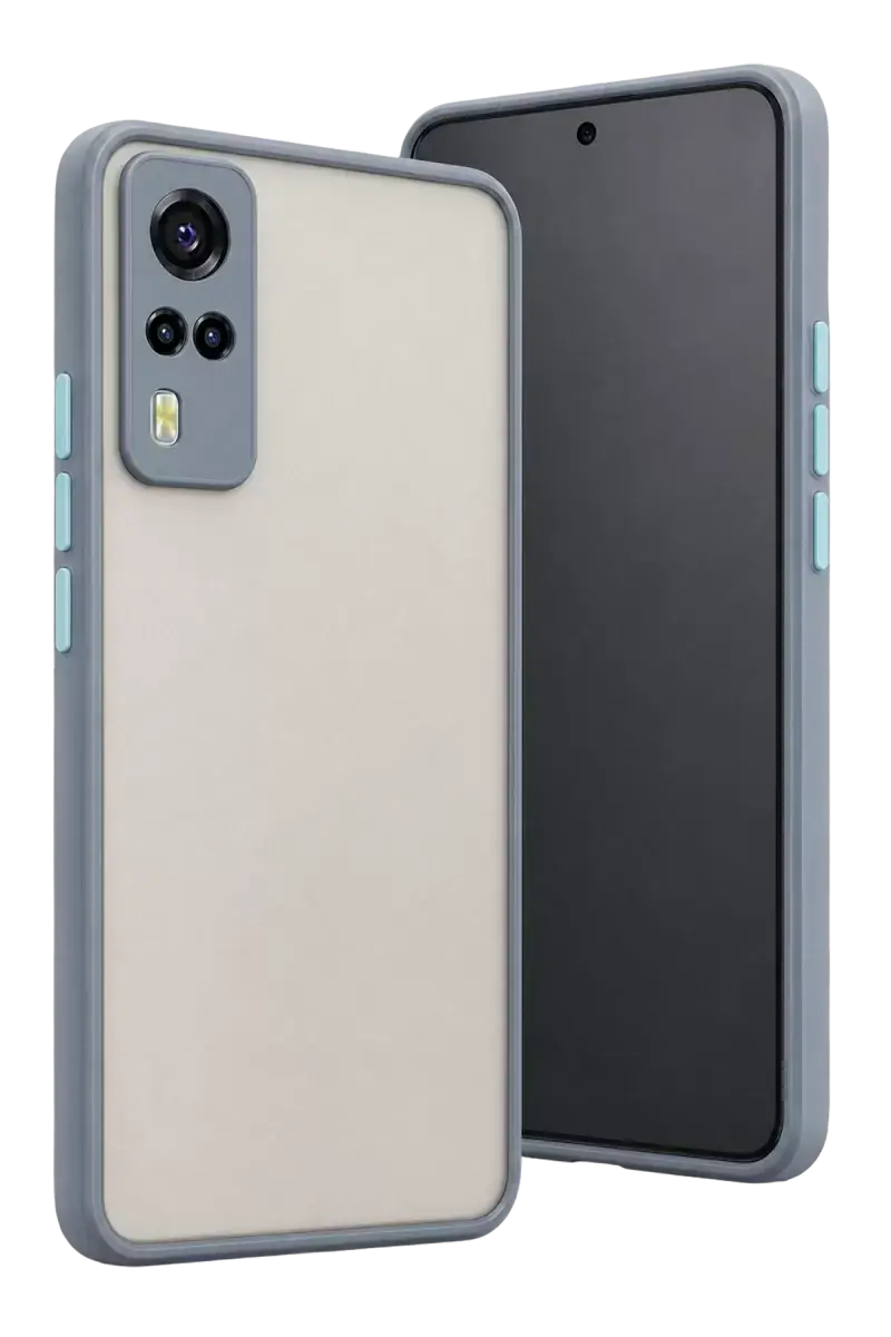 Newface Vivo Y53s Kılıf Montreal Silikon Kapak - Gri