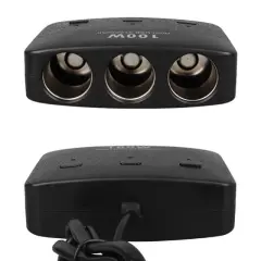 Olesson 1636 12-24v Çift Usb Girişli 100w 70 Cm Kablolu 3'lü Araç Çakmak Çoklayıcı