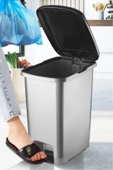 Slim Pedallı Çöp Kovası 25 Lt Eco Antrasit