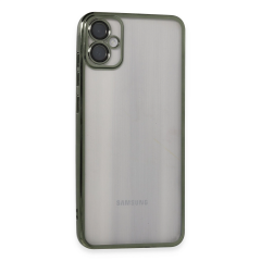 Samsung Galaxy A05 Kılıf Razer Lensli Silikon - Yeşil