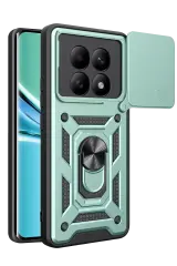 Newface Xiaomi Redmi Note 15 4g Pars Lens Yüzüklü Silikon - Yeşil