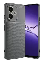 Newface Oppo A5 Pro 4g Kılıf Auto Focus Karbon Kapak - Gri