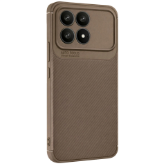 Xiaomi Poco F8 Pro Auto Focus Karbon Kapak - Kahverengi